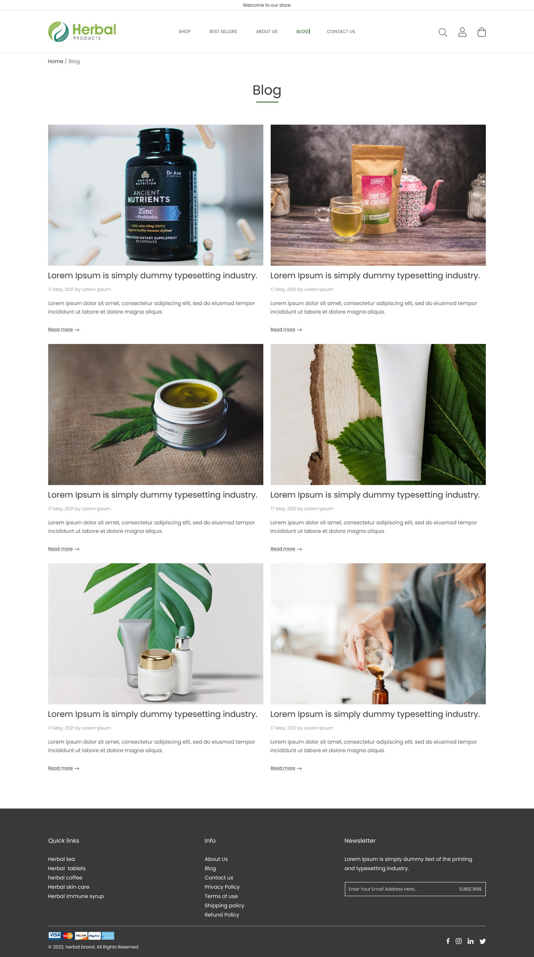 D-Herbal Blog Page